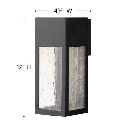 Rook 1784SK-LL - Medium Wall Mount Lantern - Black