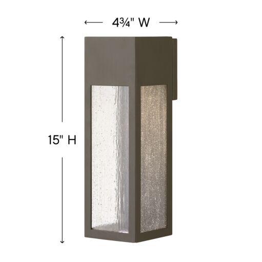 Rook 1785BZ-LL - Large Wall Mount Lantern - Bronze