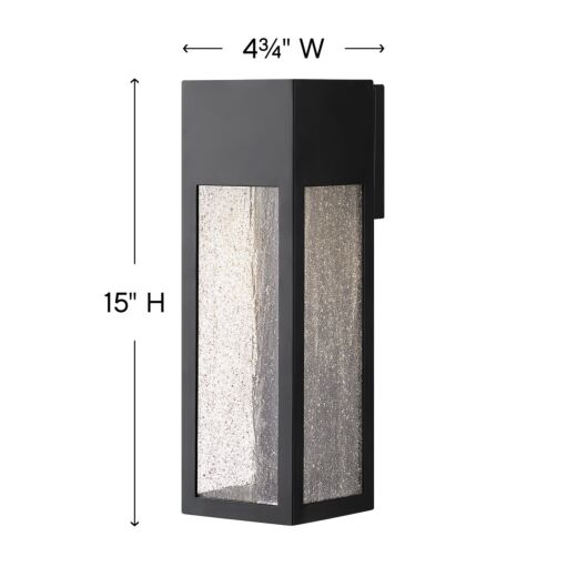 Rook 1785SK-LL - Large Wall Mount Lantern - Black