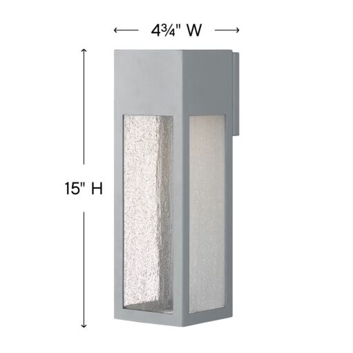 Rook 1785TT-LL - Large Wall Mount Lantern - Grey