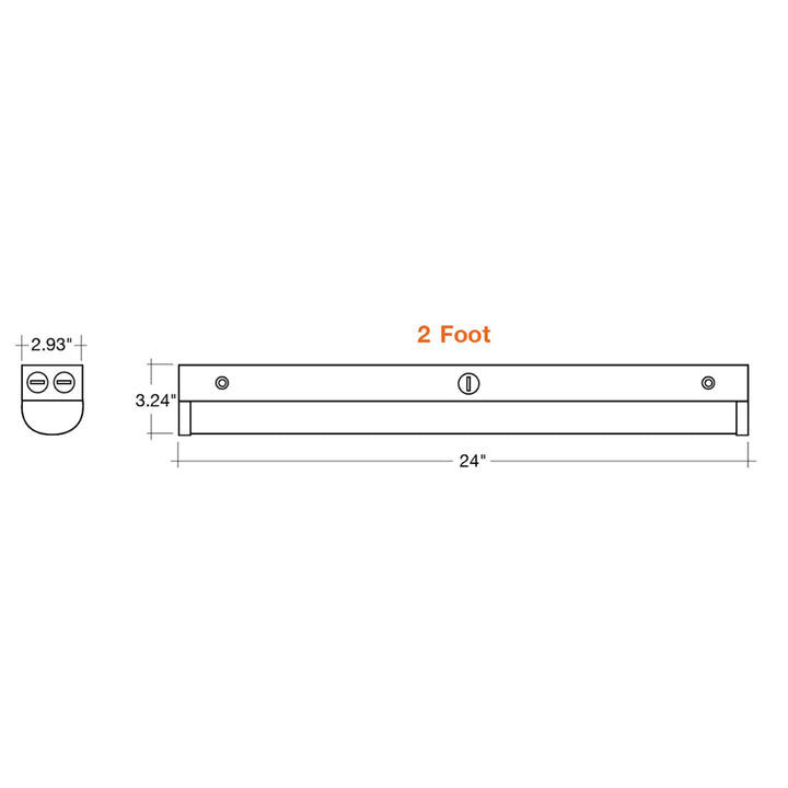 2 FT Round Strip: 4CCT 4-CCT 20W - White