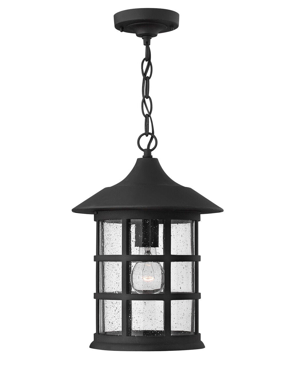 Freeport 1802BK - Large Hanging Lantern - Black