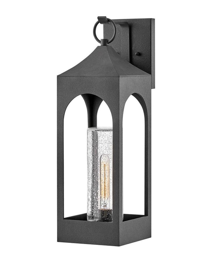 Amina 18085DSZ Large Wall Mount Lantern - Grey