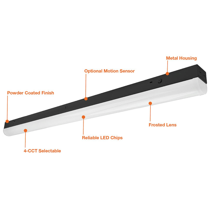 LED-RST-2FT-20W-4CCT-BL 4-CCT 20W - Black