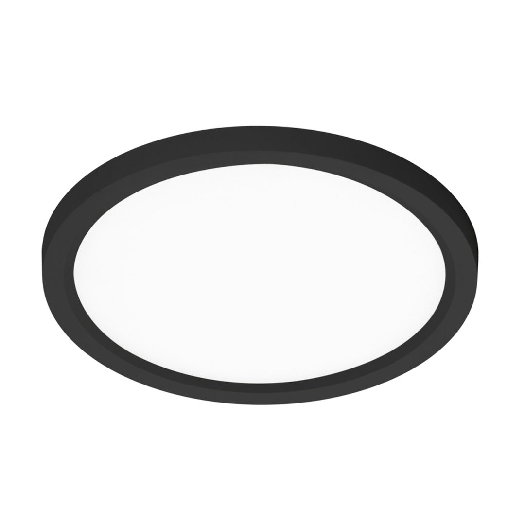 15" Surface Mount Round: Slim-Line 5-CCT Selectable 30W - Black