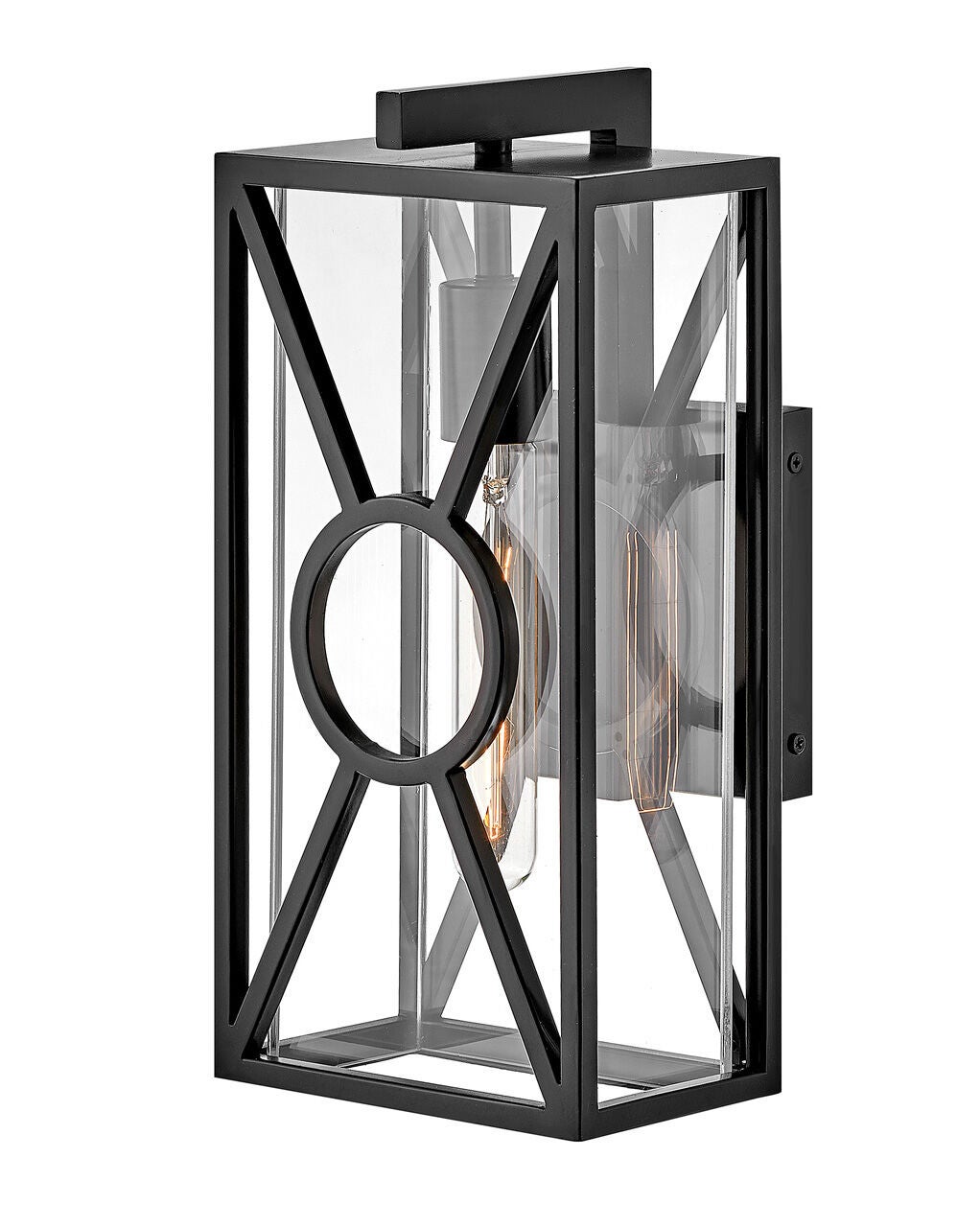 Brixton 18370BK Medium Wall Mount Lantern - Black