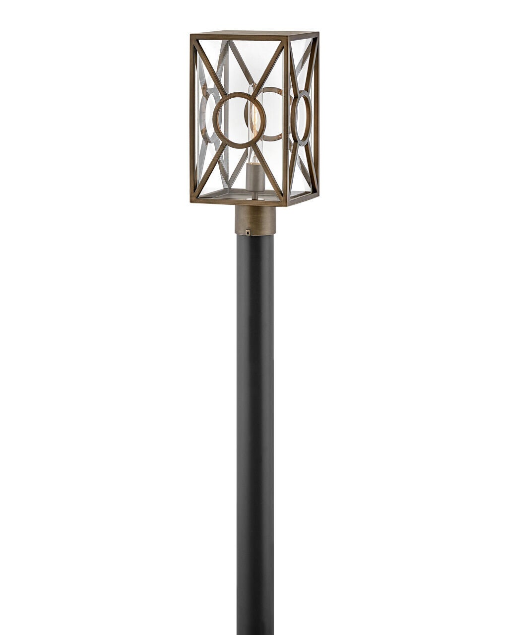 Brixton 18371BU - Medium Post Top or Pier Mount Lantern - Bronze