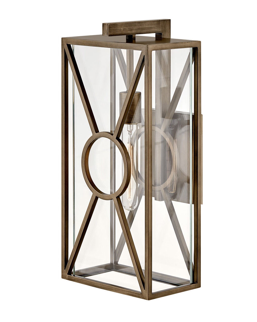 Brixton 18374BU - Medium Wall Mount Lantern - Bronze