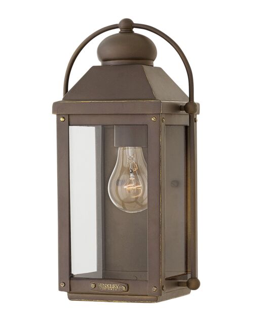 Anchorage 1850LZ-LL - Small Wall Mount Lantern - Light Oiled Bronze