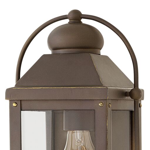 Anchorage 1850LZ-LL - Small Wall Mount Lantern - Light Oiled Bronze