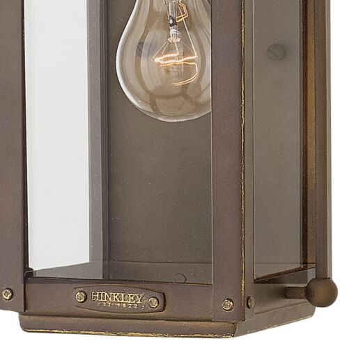 Anchorage 1850LZ-LL - Small Wall Mount Lantern - Light Oiled Bronze