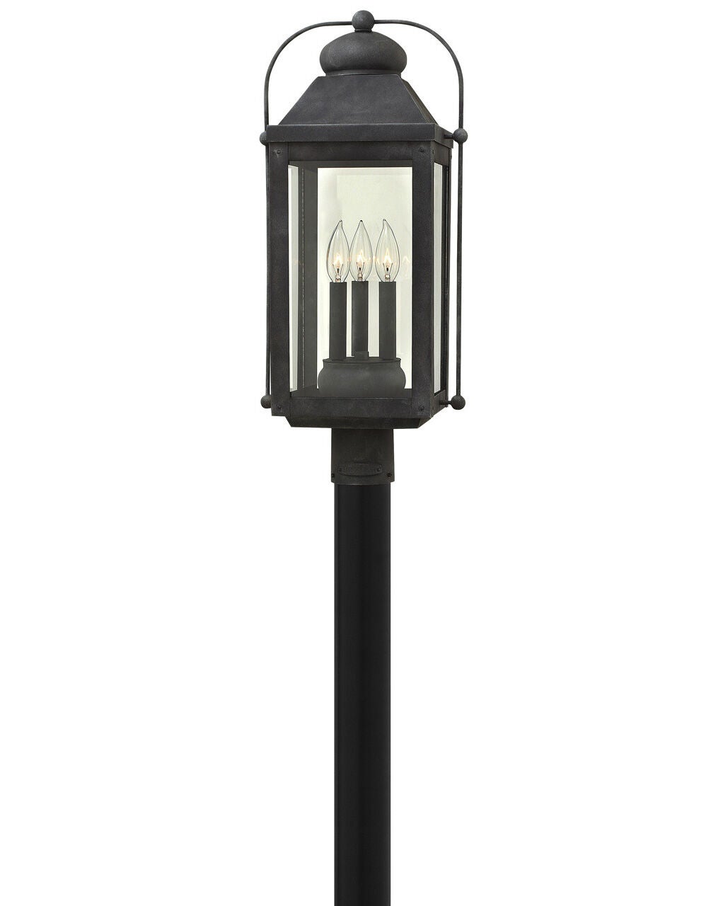 Anchorage 1851DZ-LL - Large Post Top or Pier Mount Lantern - Grey