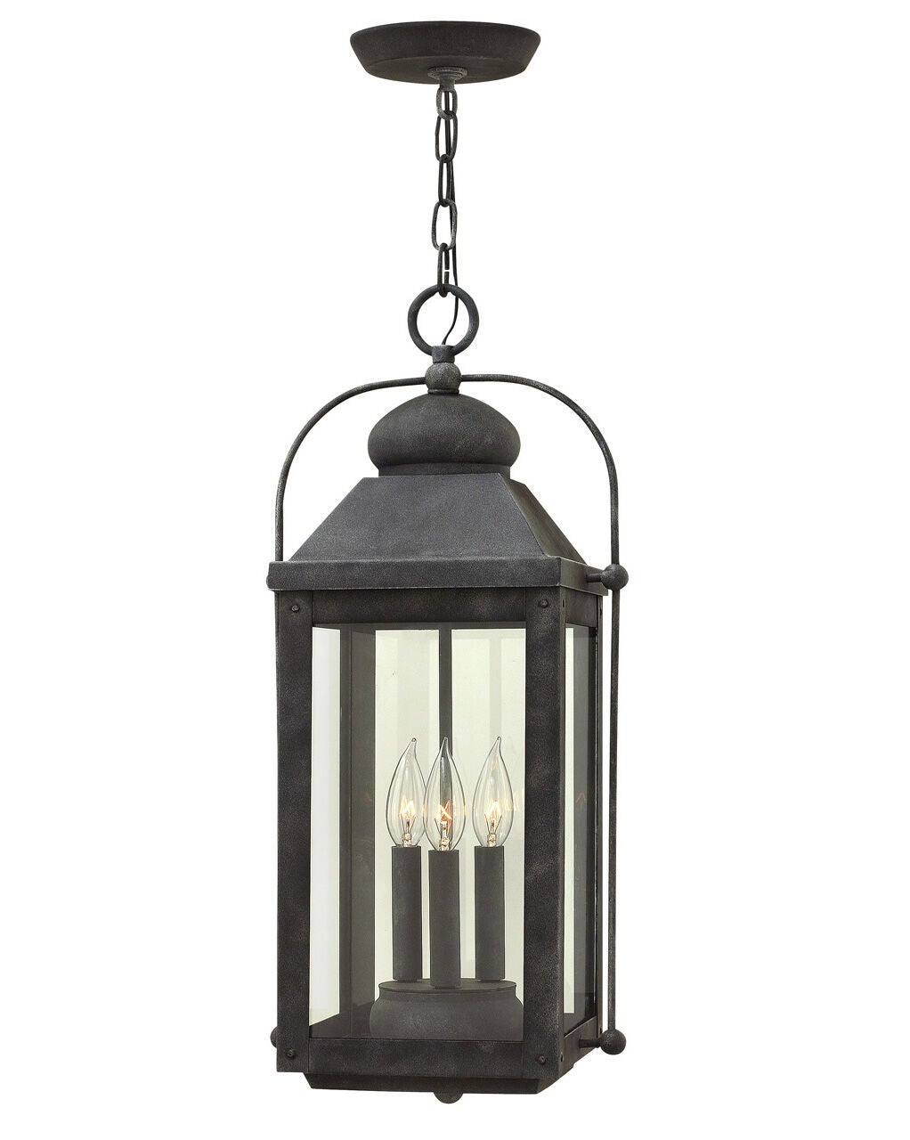 Anchorage 1852DZ-LL - Large Hanging Lantern - Grey