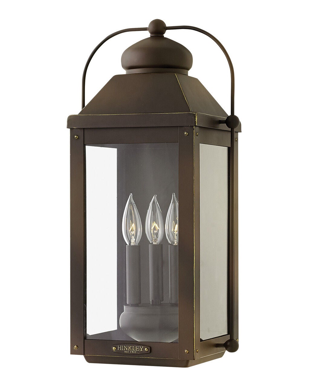 Anchorage 1855LZ-LL - Large Wall Mount Lantern - Light Oiled Bronze