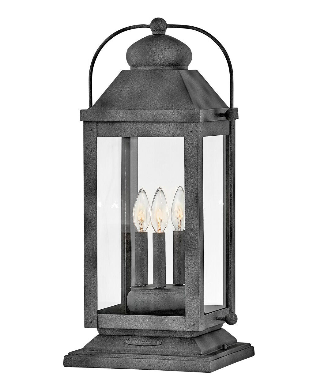 Anchorage 1857DZ-LL - Large Pier Mount Lantern - Black