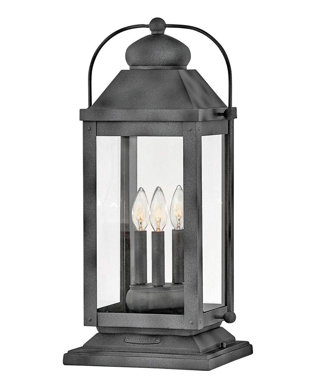 Anchorage 1857DZ-LV - Large Pier Mount Lantern 12v - Black