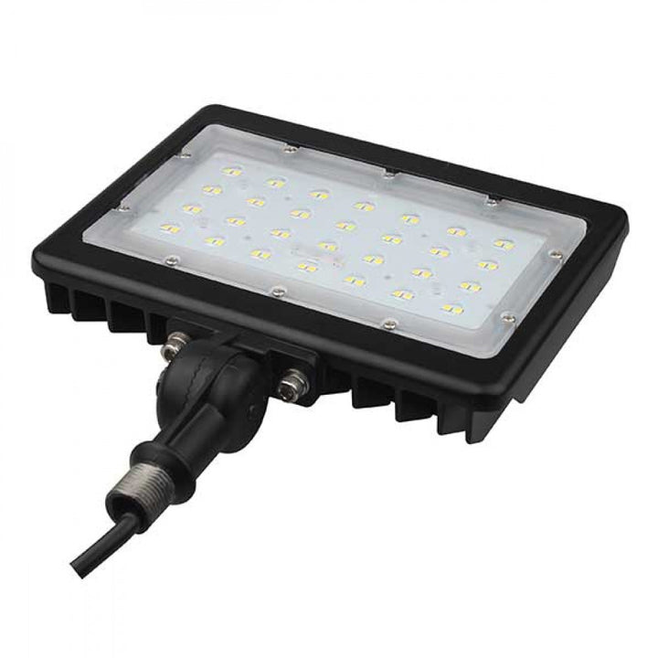 Richee Lighting - Slim Knuckle Mount Flood Light, 50W, 3000K - Bronze