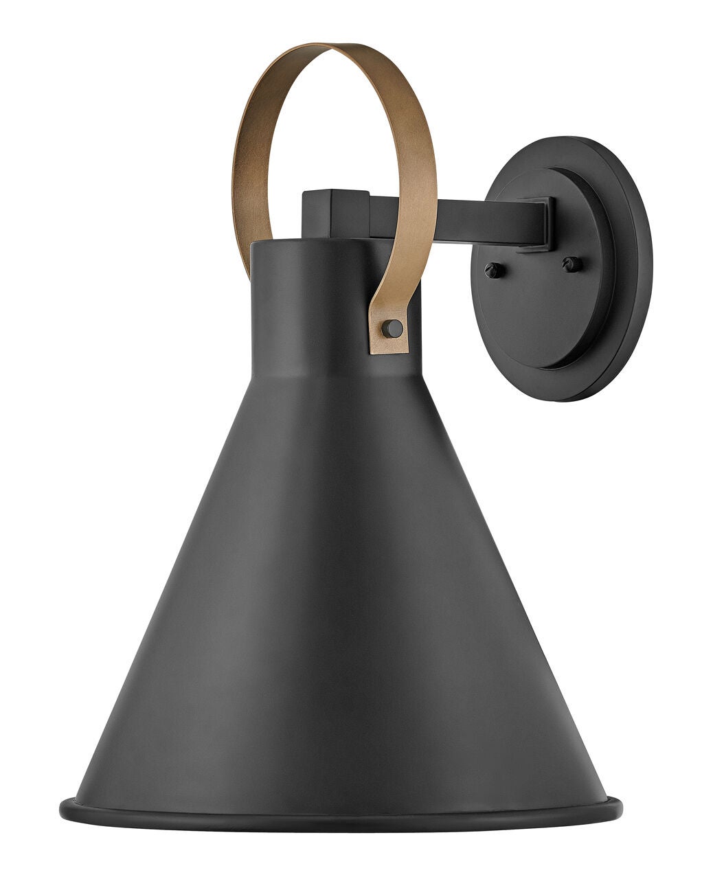 Winnie 18874MB-LL - Medium Wall Mount Lantern - Black