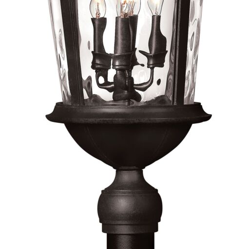 Windsor 1891BK - Large Post Top or Pier Mount Lantern - Black