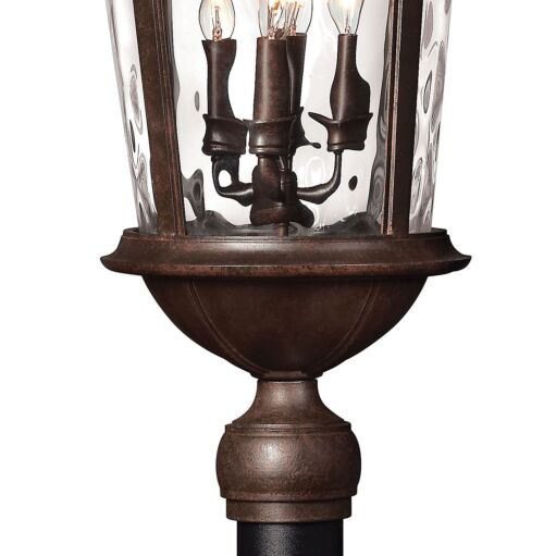 Windsor 1891RK - Large Post Top or Pier Mount Lantern - Brown