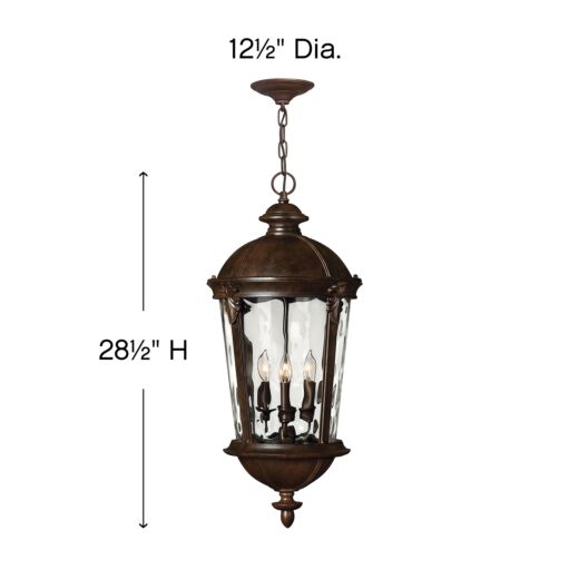 Windsor 1892RK - Large Hanging Lantern - Brown