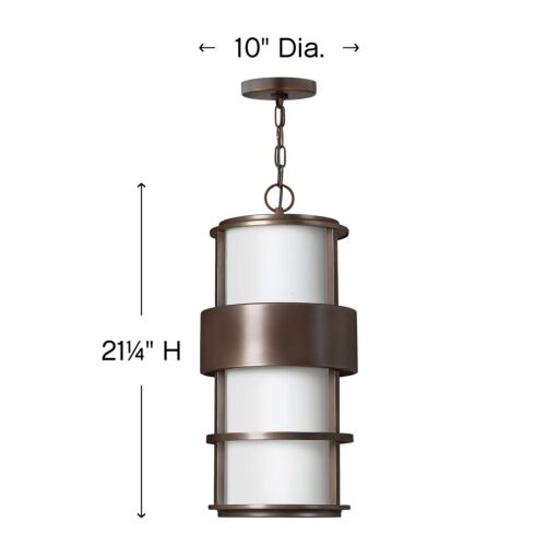 Saturn 1902MT - Large Hanging Lantern - Bronze