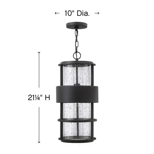 Saturn 1902SK - Large Hanging Lantern - Black