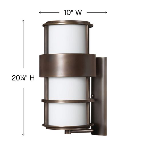 Saturn 1905MT - Large Wall Mount Lantern - Bronze