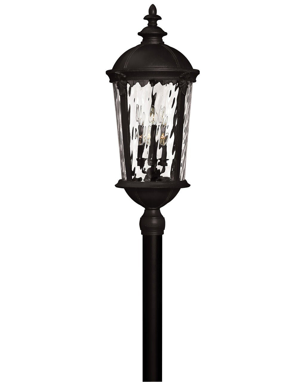 Windsor 1921BK - Extra Large Post or Pier Mount Lantern - Black