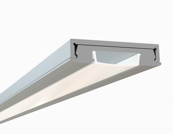 LED Channel - 968ASL - Ultra Low Profile Slimline, 10 ft - Silver