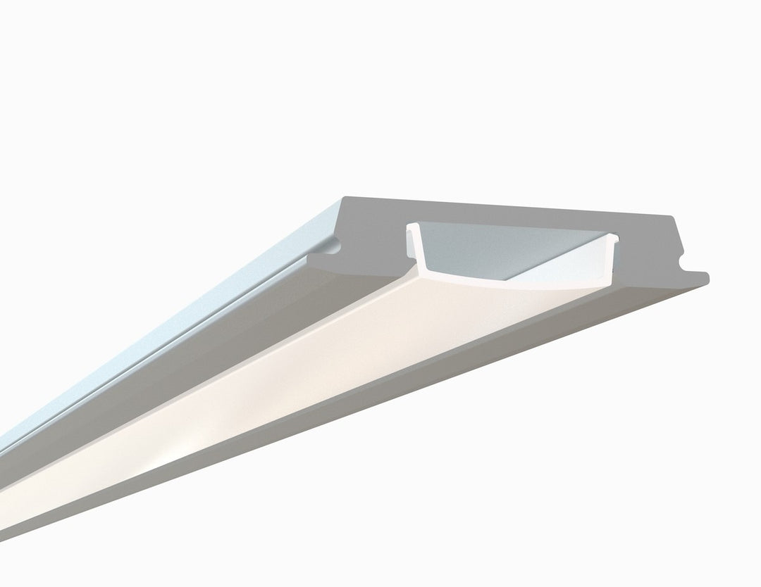 LED Channel - 968ASL - Ultra Low Profile Slimline, 10 ft - Silver