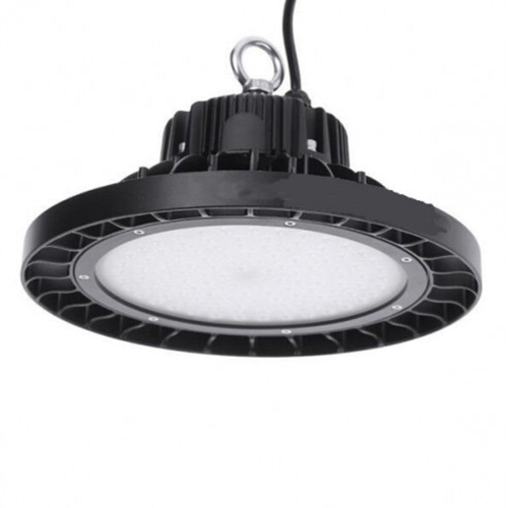 Richee Lighting - Milky UFO High Bay, 150W, 40K-50K, 100-277V AC - Black