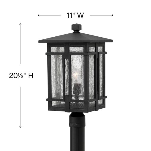 Tucker 1961MB - Large Post Top or Pier Mount Lantern - Black