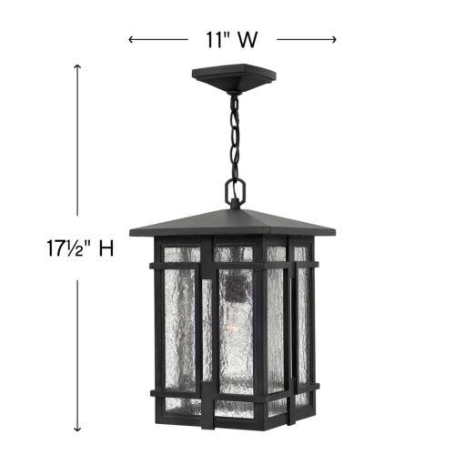 Tucker 1962MB - Large Hanging Lantern - Black