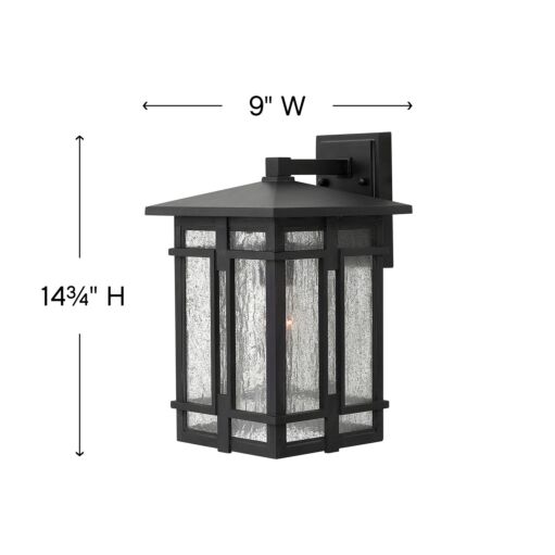 Tucker 1964MB - Medium Wall Mount Lantern - Black