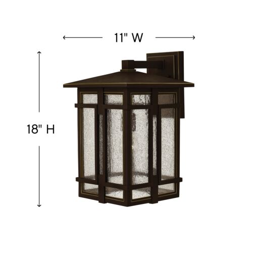 Tucker 1965OZ - Large Wall Mount Lantern - Oil Rubbed Bronze