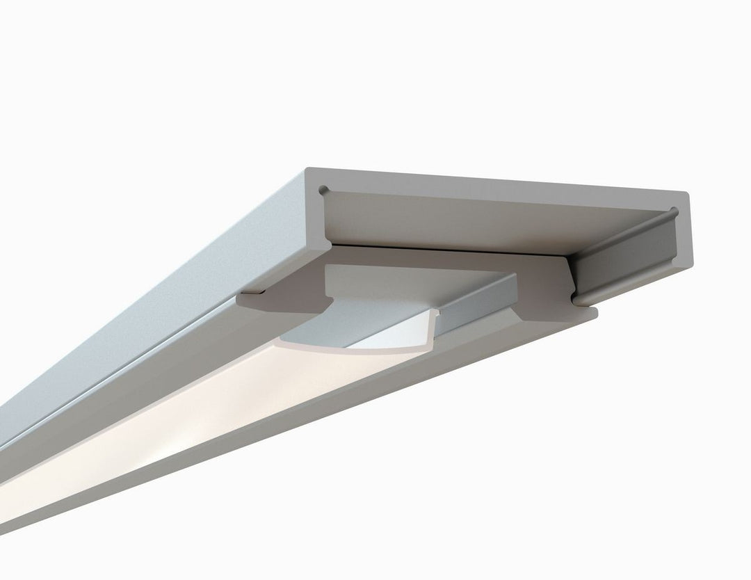 LED Channel - 968ASL - Ultra Low Profile Slimline, 10 ft - Silver