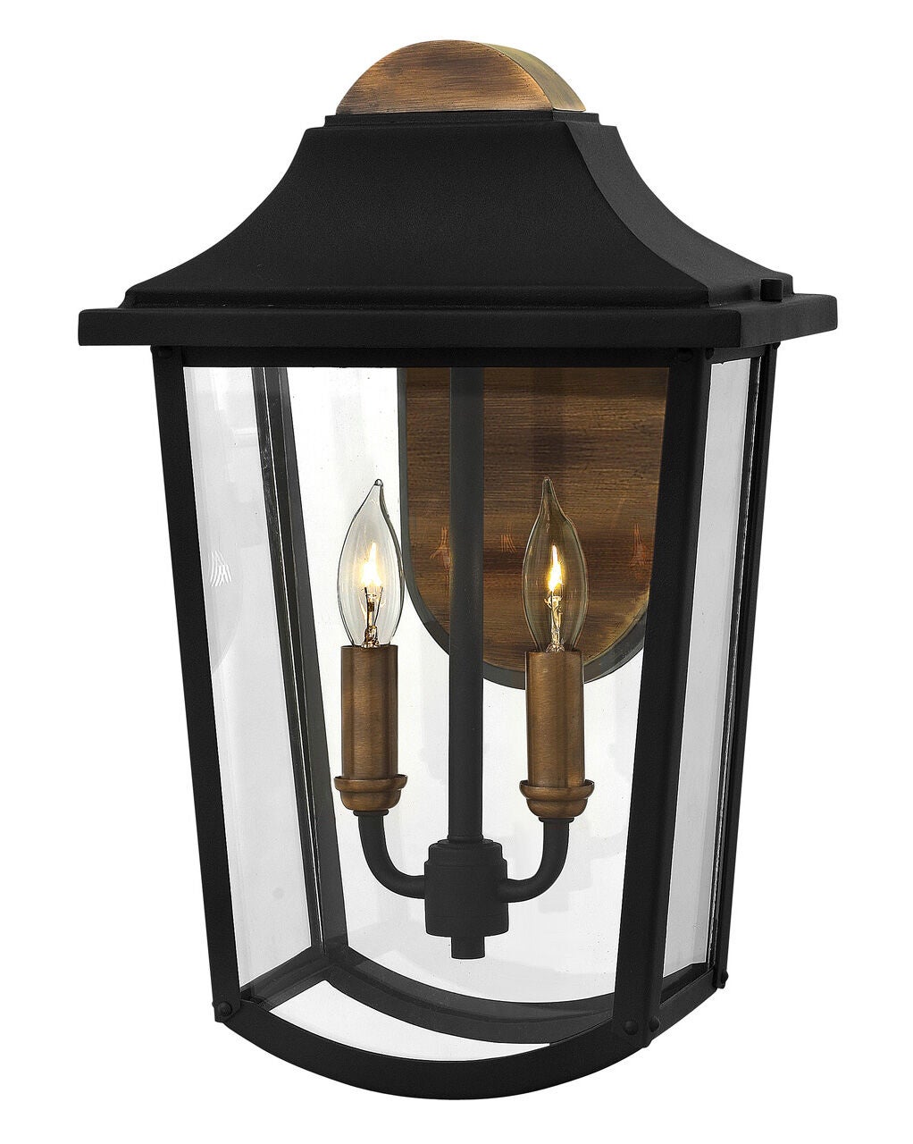 Burton 1974BK Medium Wall Mount Lantern - Black