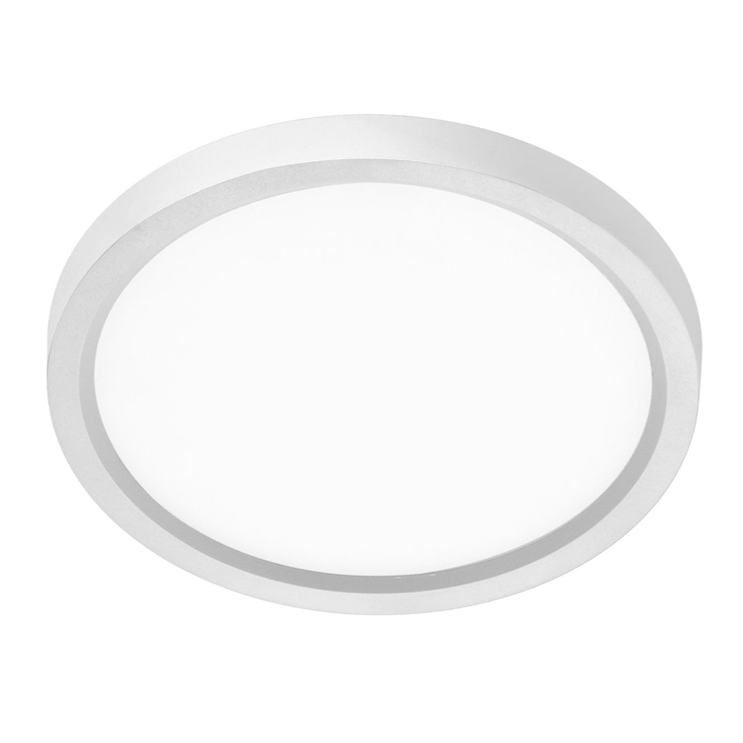 24" Surface Mount Round: Slim-Line 5-CCT Selectable 40W - White