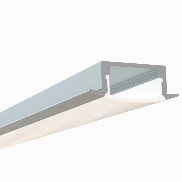 LED Channel - 1972ASL - Recessed, 8 ft - Silver