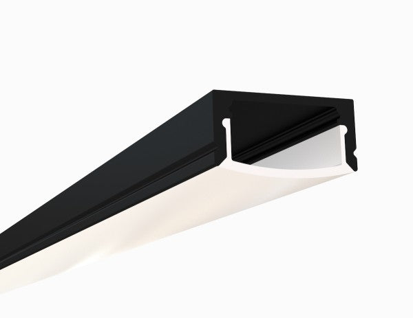 LED Channel - 1971ASL-B - Surface, 8 ft - Black