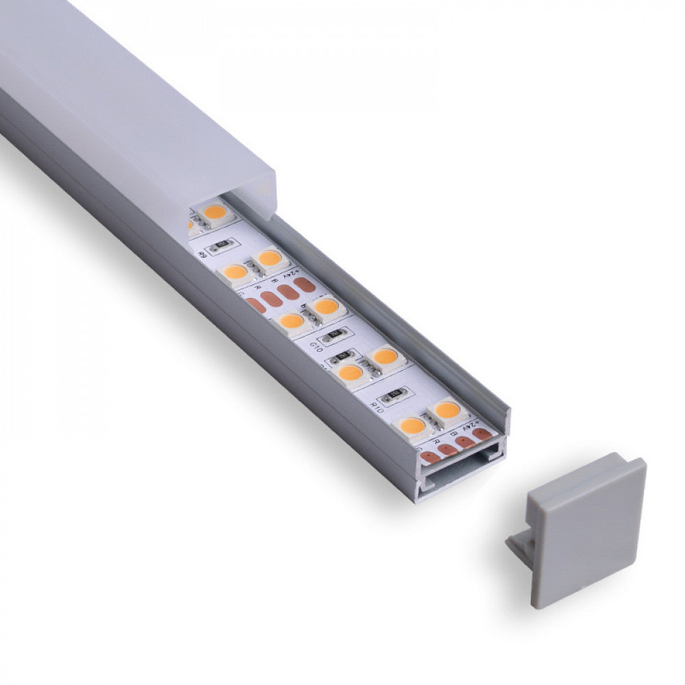 Richee Lighting - 3/4" Square Top Led Aluminum Channel