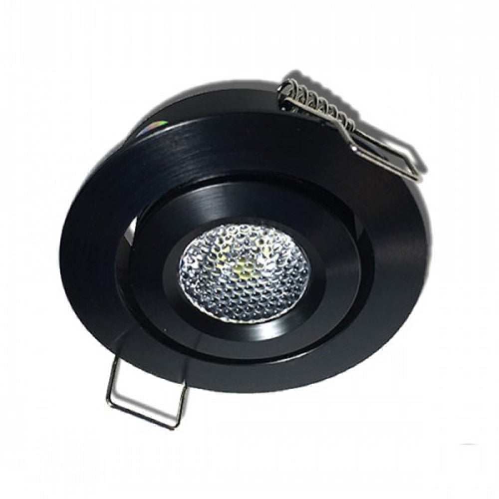 Richee Lighting - Puck Light, 3W, 3000K - Black