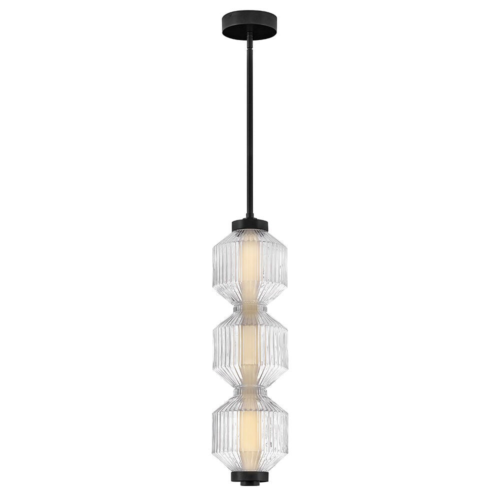 Reign FR41467BK  Small LED Convertible Pendant - Black