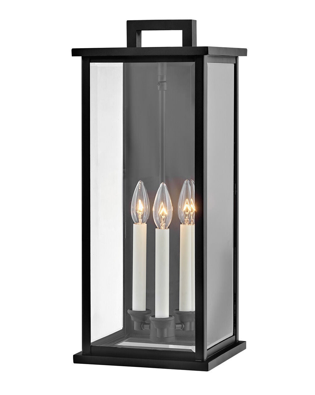 Weymouth 20015BK - Large Wall Mount Lantern - Black