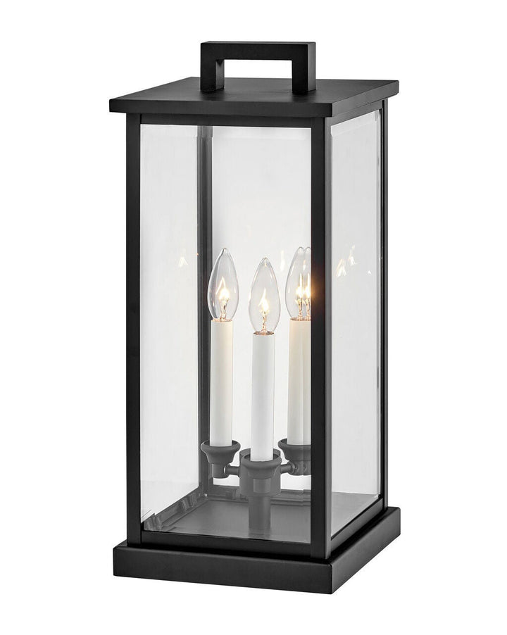 Weymouth 20017BK - Medium Pier Mount Lantern - Black