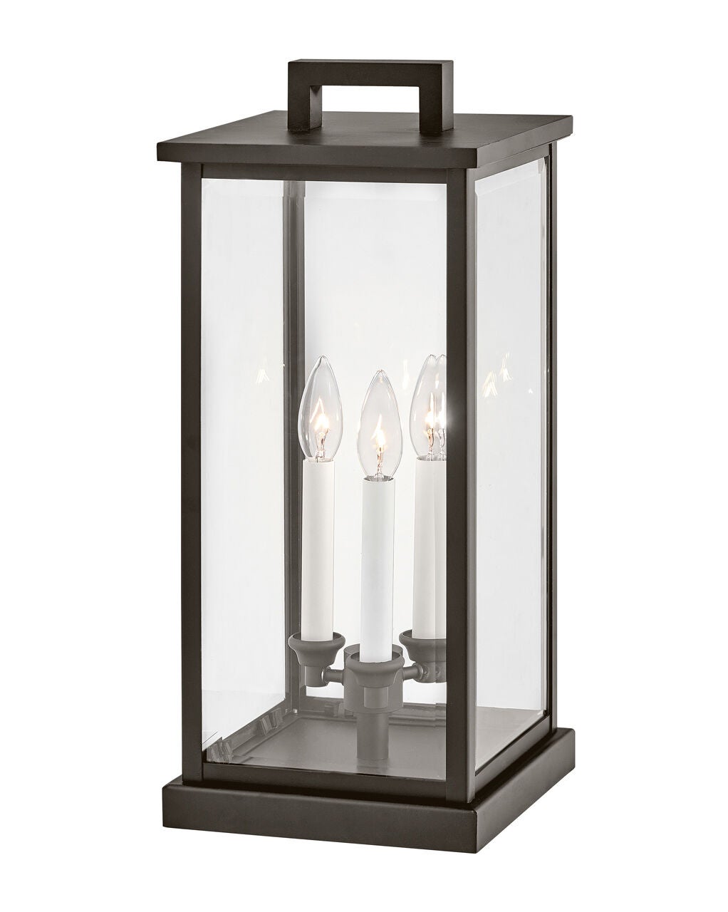 Weymouth 20017OZ-LV - Medium Pier Mount Lantern 12v - Oil Rubbed Bronze