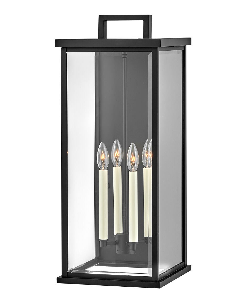 Weymouth 20018BK - Large Wall Mount Lantern - Black