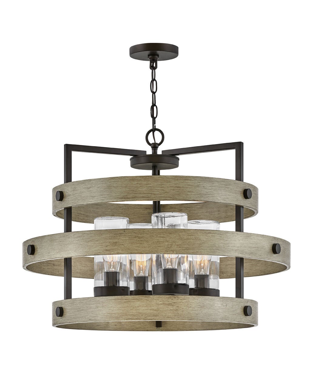 Riverwood 20034WB - Medium Single Tier Chandelier - Bronze