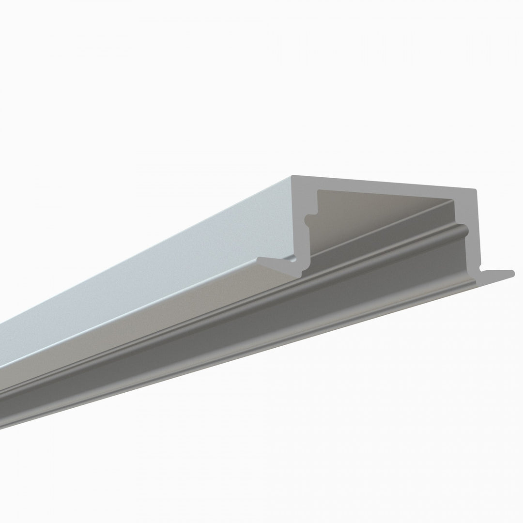 LED Channel - 1972ASL - Recessed, 8 ft - Silver